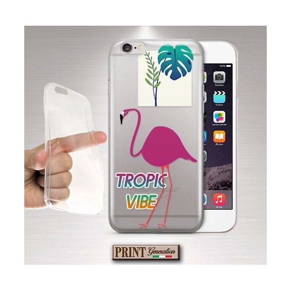 Cover - 'aesthetic tropical vibe flamingo' estate TRASPARENTE uccello colori Oppo