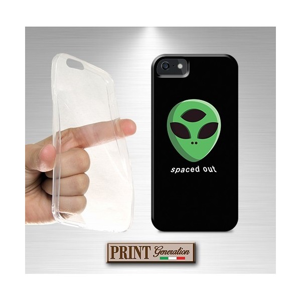 Cover - 'ALIEN spaced out' alieno carino verde dark Oppo