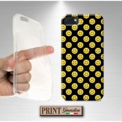 Cover - 'SMILEY PATTERN' EMOJI pattern carino DARK divertente Oppo