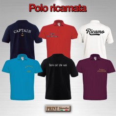 Polo con Logo Ricamato Personalizzata