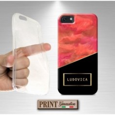 Cover Personalizzata nome oro dipinto rosso nero VIVO