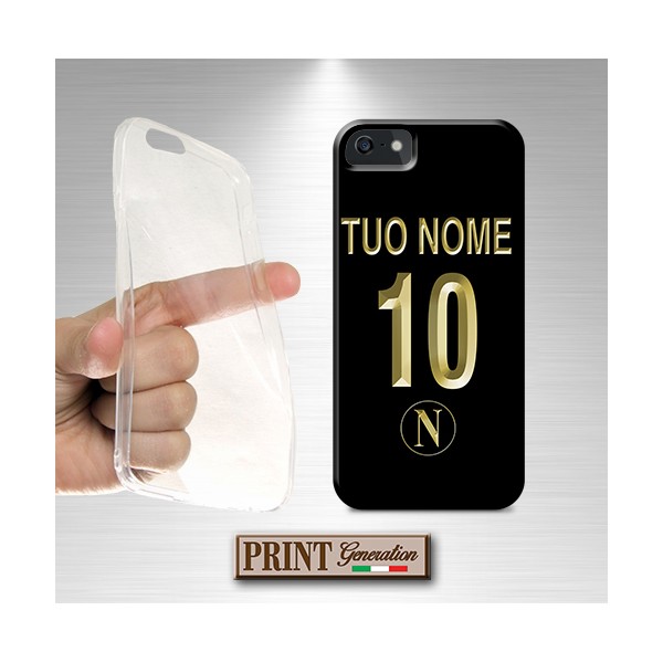 Cover - Tifoso città NAPOLI PERSONALIZZATO NOME NUMERO silicone morbido