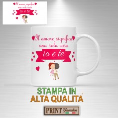 Tazza stampa alta qualità amore io te coppia insieme sempre love san valentino