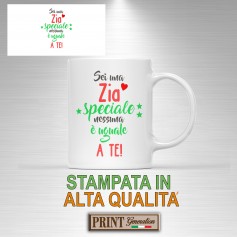 Tazza stampa alta qualità zia speciale famiglia regalo sorpresa festa