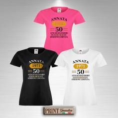 T-shirt PERSONALIZZATA annata compleanno ANNO data nascita vintage idea regalo